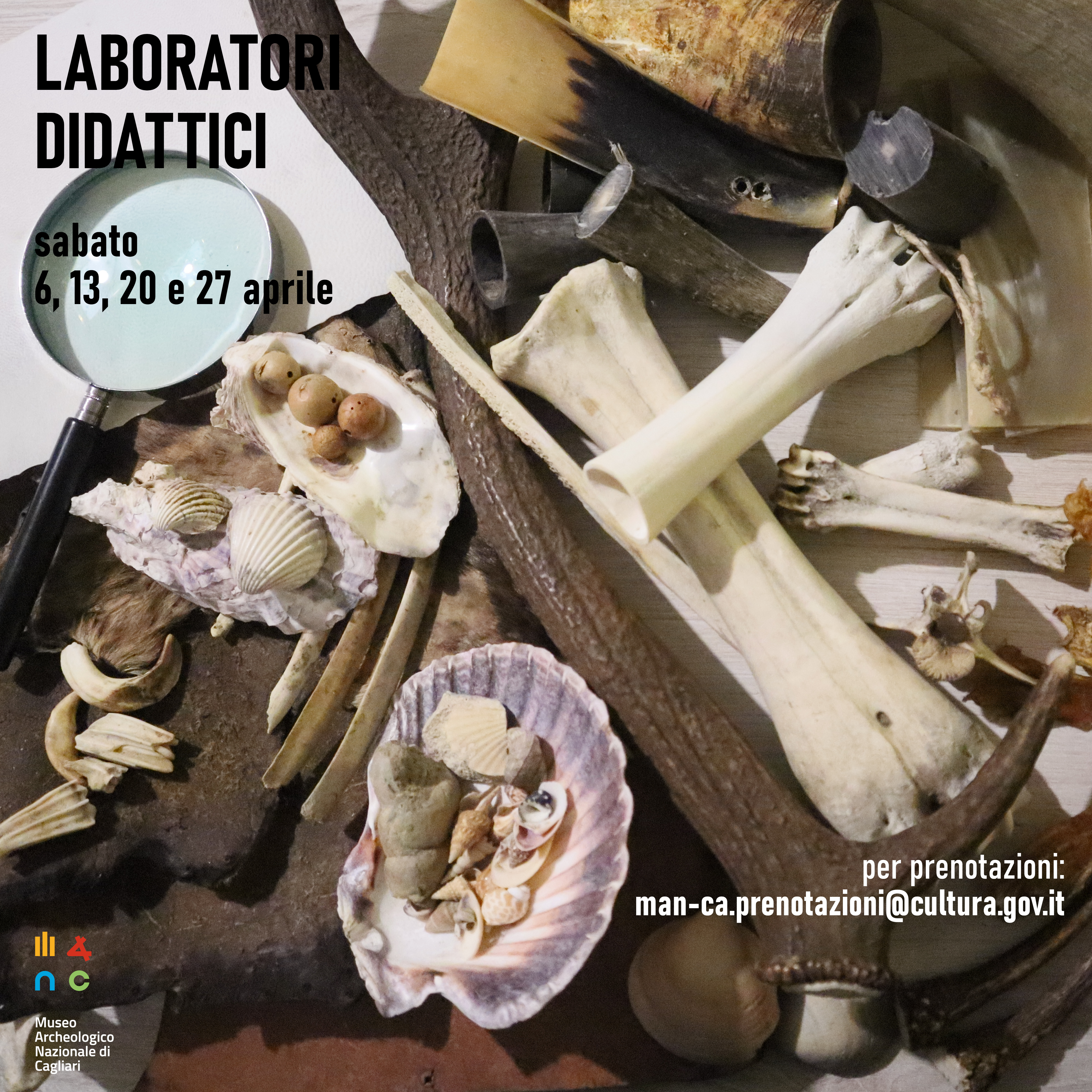 Laboratori didattici – sabato 6, 13, 20 e 27 aprile